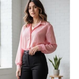 Vintage 70’s Haband semi sheer blouse